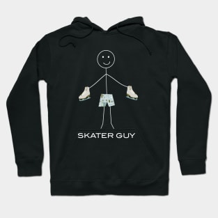 Funny Mens Ice Skating Boy Figure Skater Hoodie